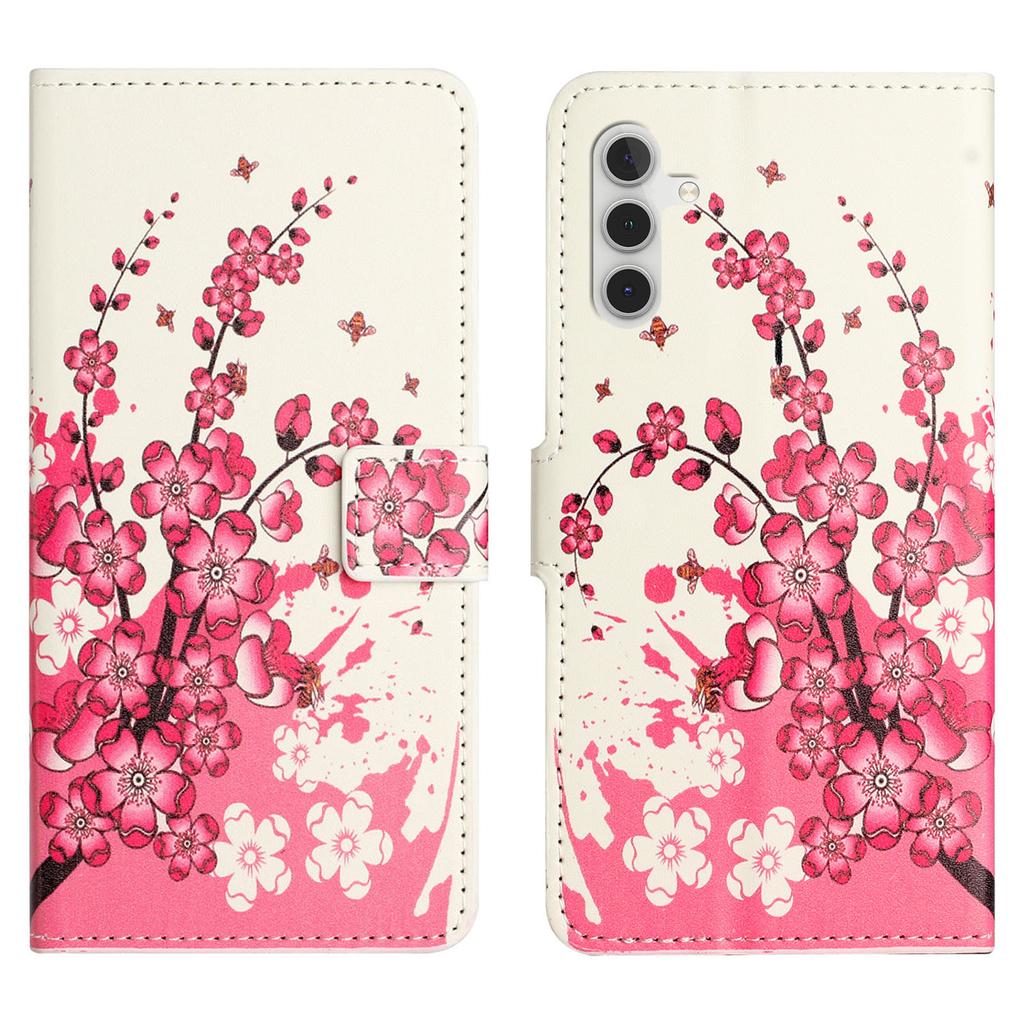 For Samsung Galaxy S24 FE Case Wallet PU Leather Flip Phone Cover Pattern Printing