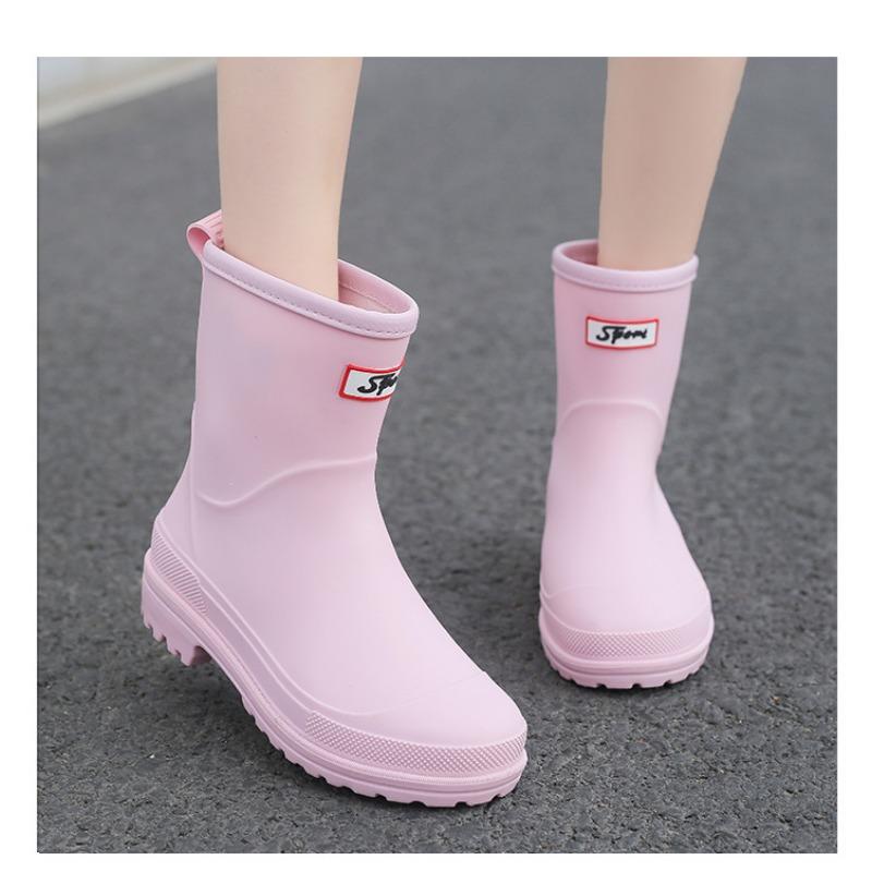 Neue modische Mid-Tube-Trend-Regenstiefel für Erwachsene für Damen
