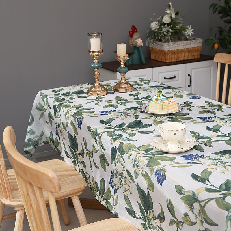 Floral Print Tablecloth Table Decoration Tableware Party Supplies Indoor and Outdoor Tablecloth Reusable/Tablecloth