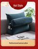Triangle Large Backrest Lumbar Support Cushion - Solid Color Sofa & Bed Pillow