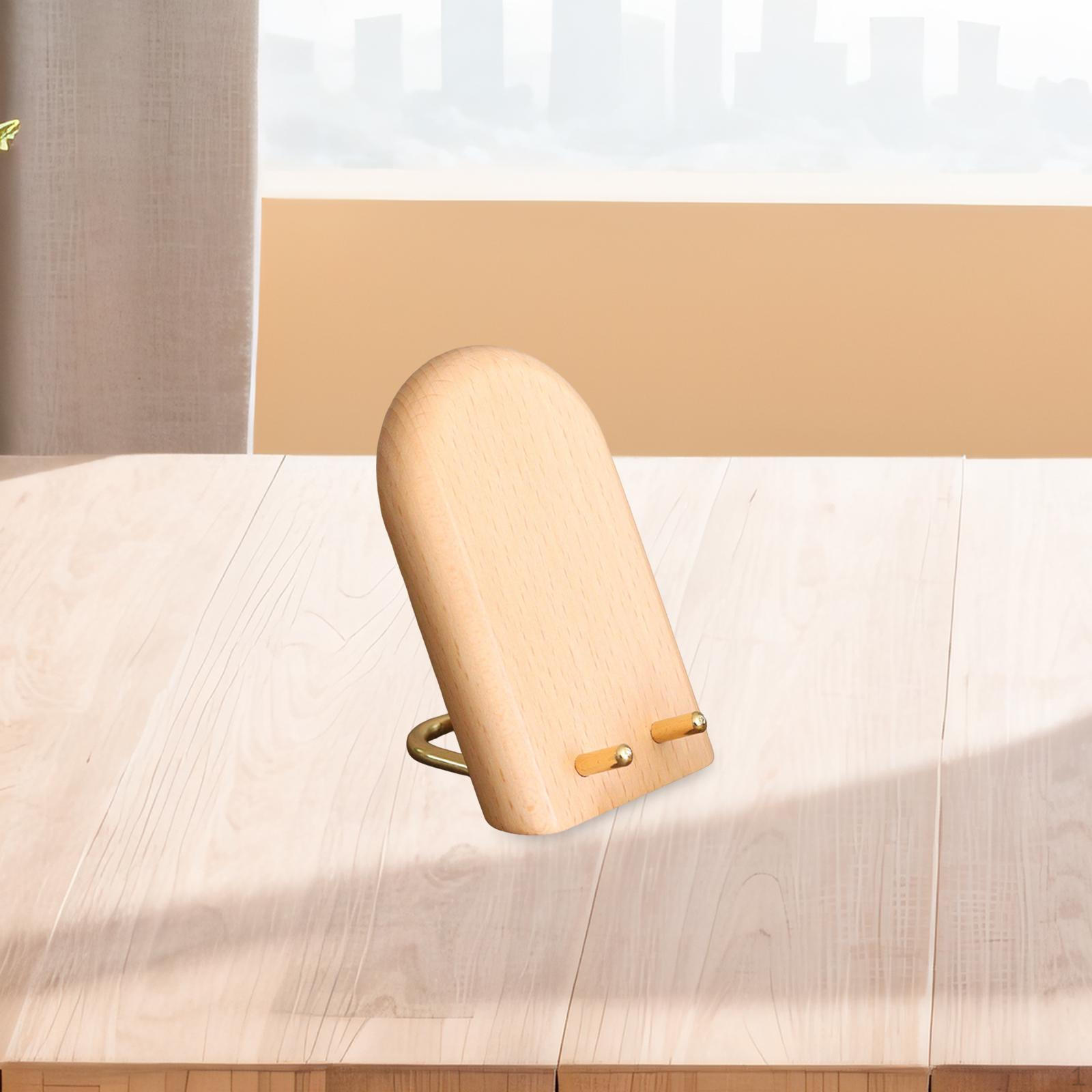 

Деревянный держатель для телефона, настольная подставка, органайзер, кронштейн для сотового телефона, нескользящий Beech