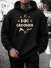 Unisex Hoodie, Pet Care Appreciation, Dog Groomer Scissors Paw Prints Hairdryer Comb Graphic, Pullover Sweatshirt, Casual Streetwear Style, Autumn Win