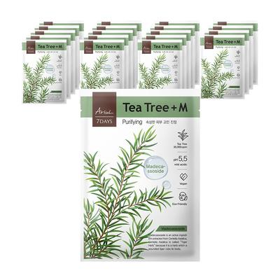 Arial Seven Days Teebaum M Beruhigende Maskenpackung für gereizte Haut, 1 Packung, 20 Stück