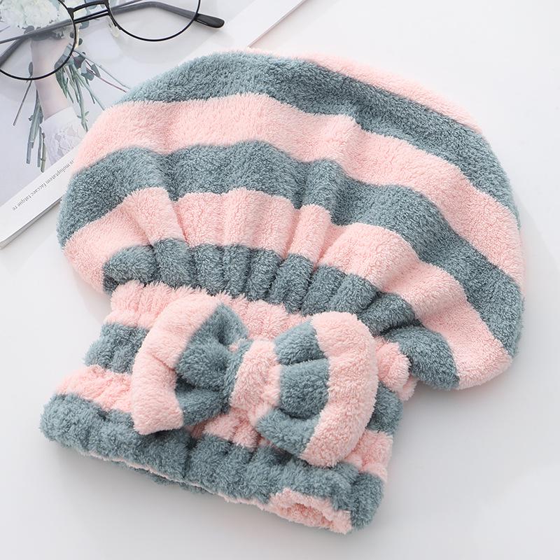 

Мила корейська шапочка для купання для жінок та дітей, абсорбуюча швидковисихаюча шапочка для волосся для довгого/короткого волосся 30*26