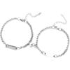 Graverte magnetiske armbånd for par – Matchende kjærlighetstilbehør for ham og henne
