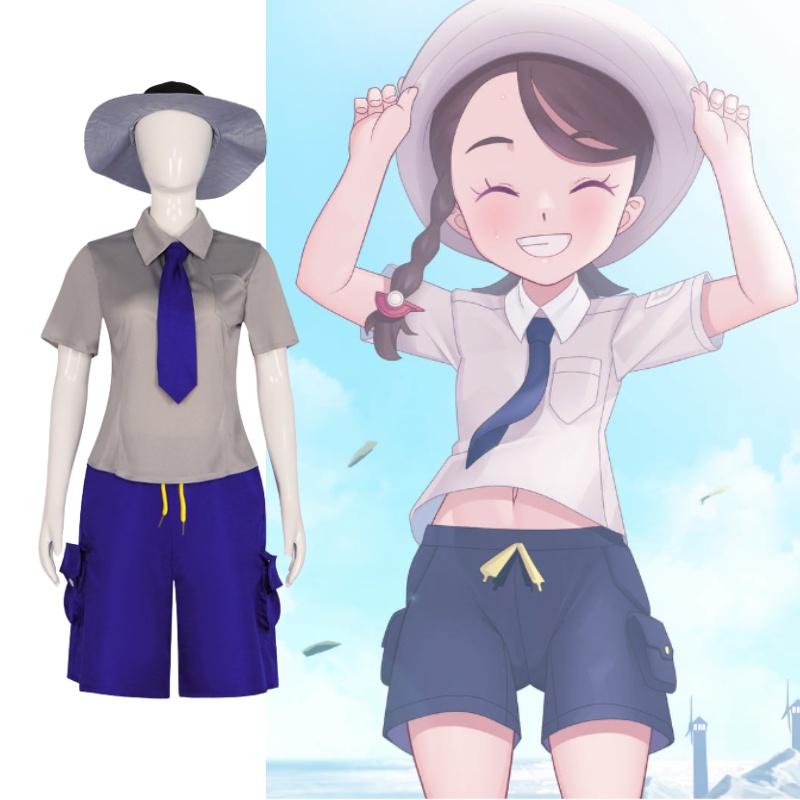 Pokemon Scarlet And Violet Florian Juliana Cosplay Costume Set For Halloween And Stage Performance