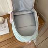 Contrast Color Campus Backpack Junior High School Student Schoolbag Women's Lightweight Large Capacity Backpack