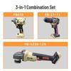 Fengbao Brushless Lithium Angle Grinder, Drill, and Electric Wrench Set