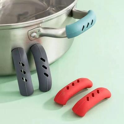 Practical Kitchen Pan Handle Cover Anti-crack Anti-slip Sturdy