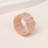 Anillo para Bufanda de Moda Textura Tejida Hueca Deslizador para Bufanda Anillo Clip para Bufanda de Seda para Mujeres Pañuelos Bufandas Camisas