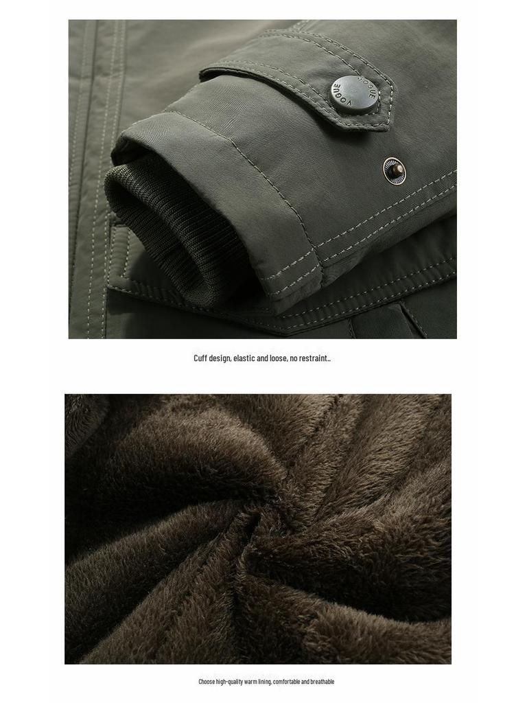 Men's New Autumn/Winter Thick Warm Cotton Outdoor Jacket