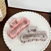 Yousheng Hair Claw Hollow Twisted Rectangle Design Back Head Hair Clip Stable Grip Half-Tied Updo Hair Clip Casual Hair Accessory