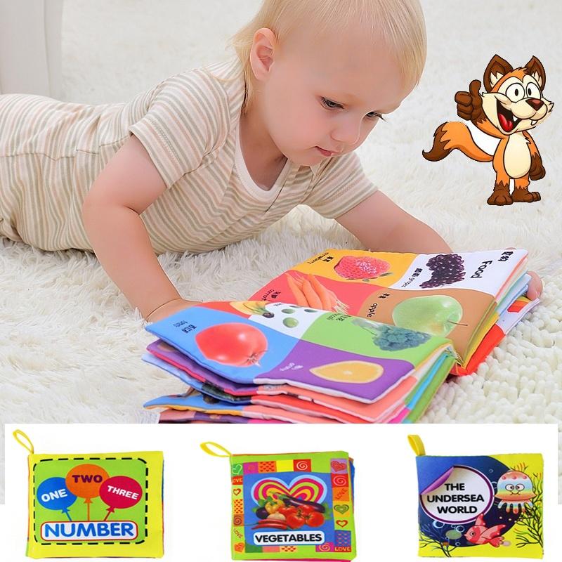 Children's Early Education Cognition Intelligence English Learning Cloth Book