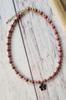 Handmade Choker Necklace with Flower Pendant
