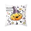 Halloween Pillow Cover Cartoon Pumpkin Head New Peach Skin Cushion Cover Sofa Cushion