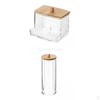 2Pcs Cotton Swabs Container with Lid for Countertop Vanity Storage Decor