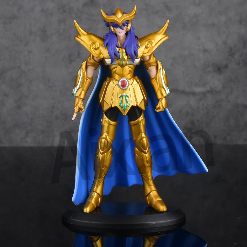 Aixlan 8PCS Saint Seiya Figure Kanon Hyoga 18CM Gold Saint PVC Action Figure Amine Toy Birthday Gift Ollectible Figurine