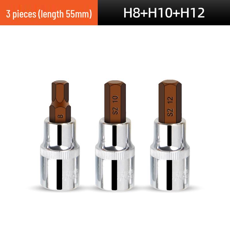 1/2" Electric Hex Socket Wrench and Screwdriver Bit Set