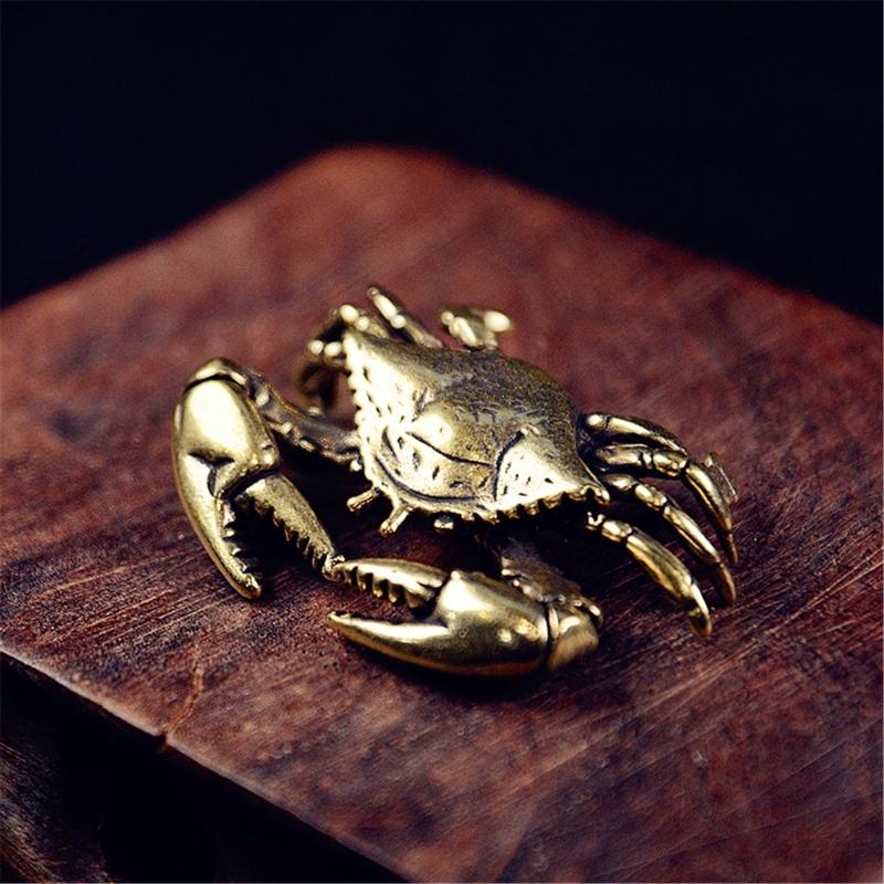 Messingkrabben Regaldekorationen Akzent ,Krabbenfiguren Tischmittelstücke Heimdekorationen Retro Krabben Dekorationsgegenstände