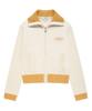 COVERNAT WOMAN High-Neck Zip-Up Knit Ivory