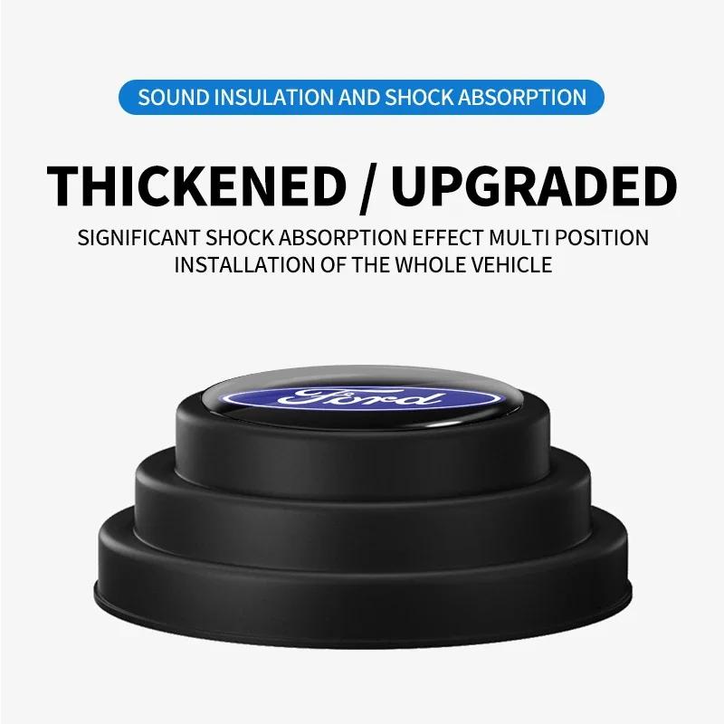 New Car Door Pads Shock Absorbing and Silent Mat Anti-collision Silicone For Ford Ranger Focus Kuga Mustang S-MAX Transit Mondeo