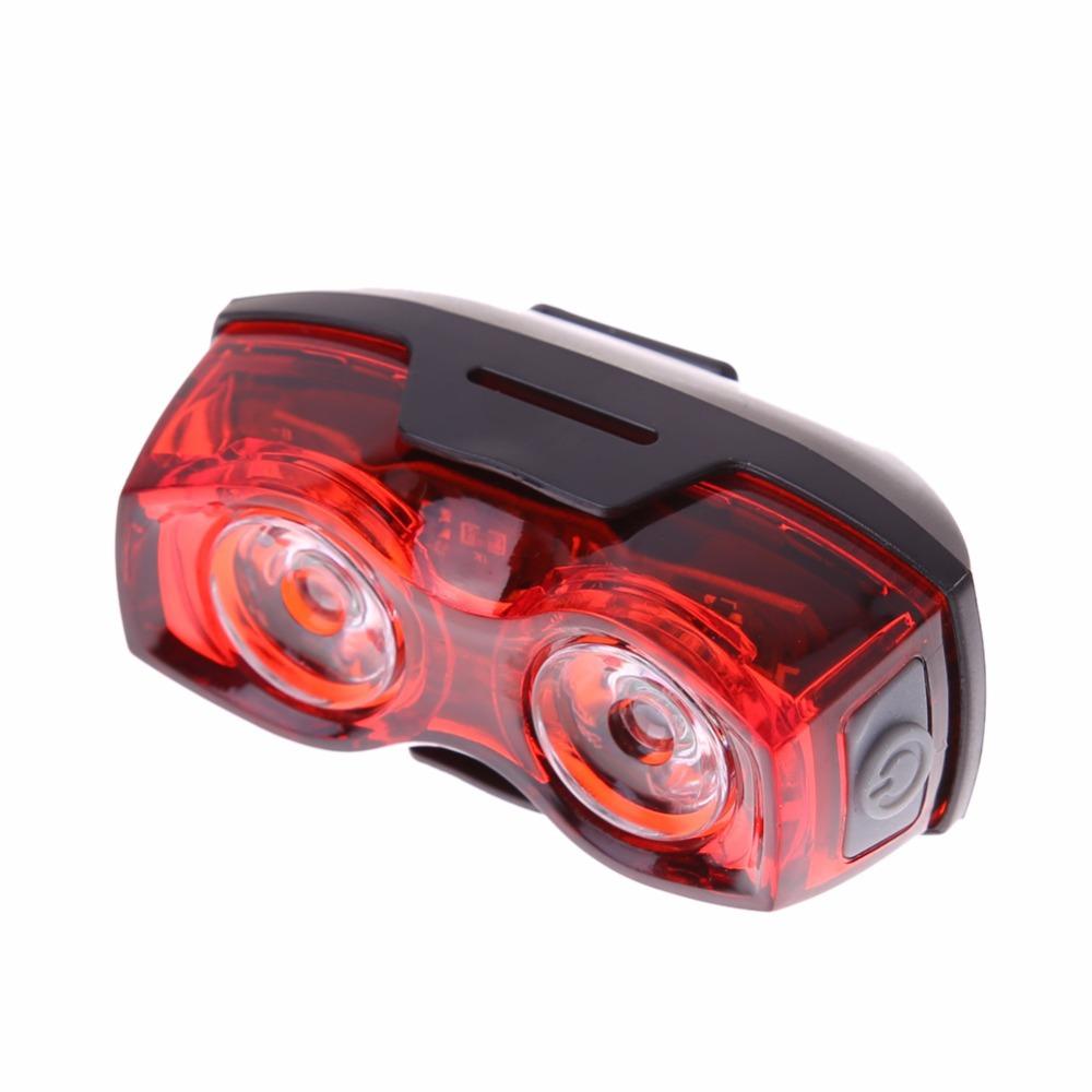 Super Bright Mountain Bike 2 LED Waterproof Warning Light, Night Riding Equipment Bicycle Tail Light 1