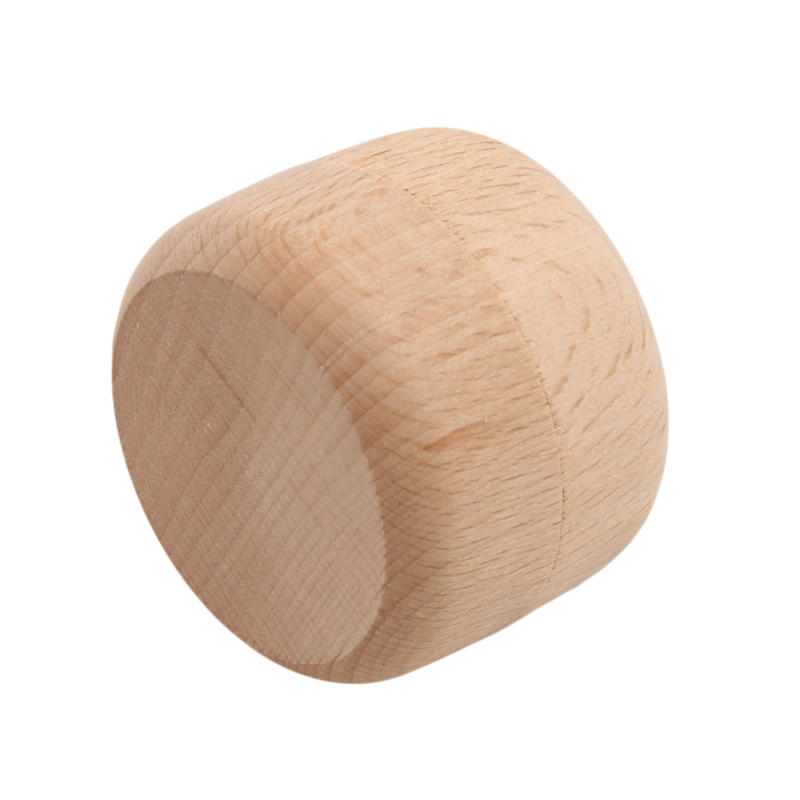 1Pc Portable Vintage Round Wooden Jewelry Storage Box Ring Earrings Container Storage Case