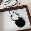 Fashionable Leather Necklace Bag for Earphone Protective and Coin Holding Perfect for Outdoor Activities Daily Use
