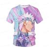 Naruto Breeze Adult Unisex Nine Tailed Demon Fox Kurama Printed T-shirt 3d