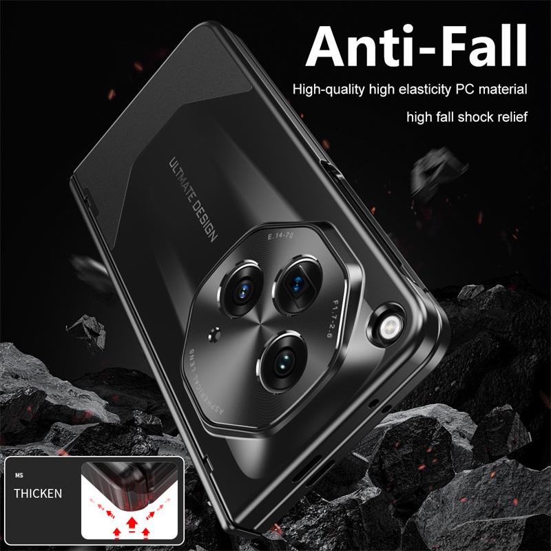 Plating Hinge protection Armor Shockproof Lens protection Pen Slot Cover for OnePlus Open / for Oppo Find N3 with Tempered Glass