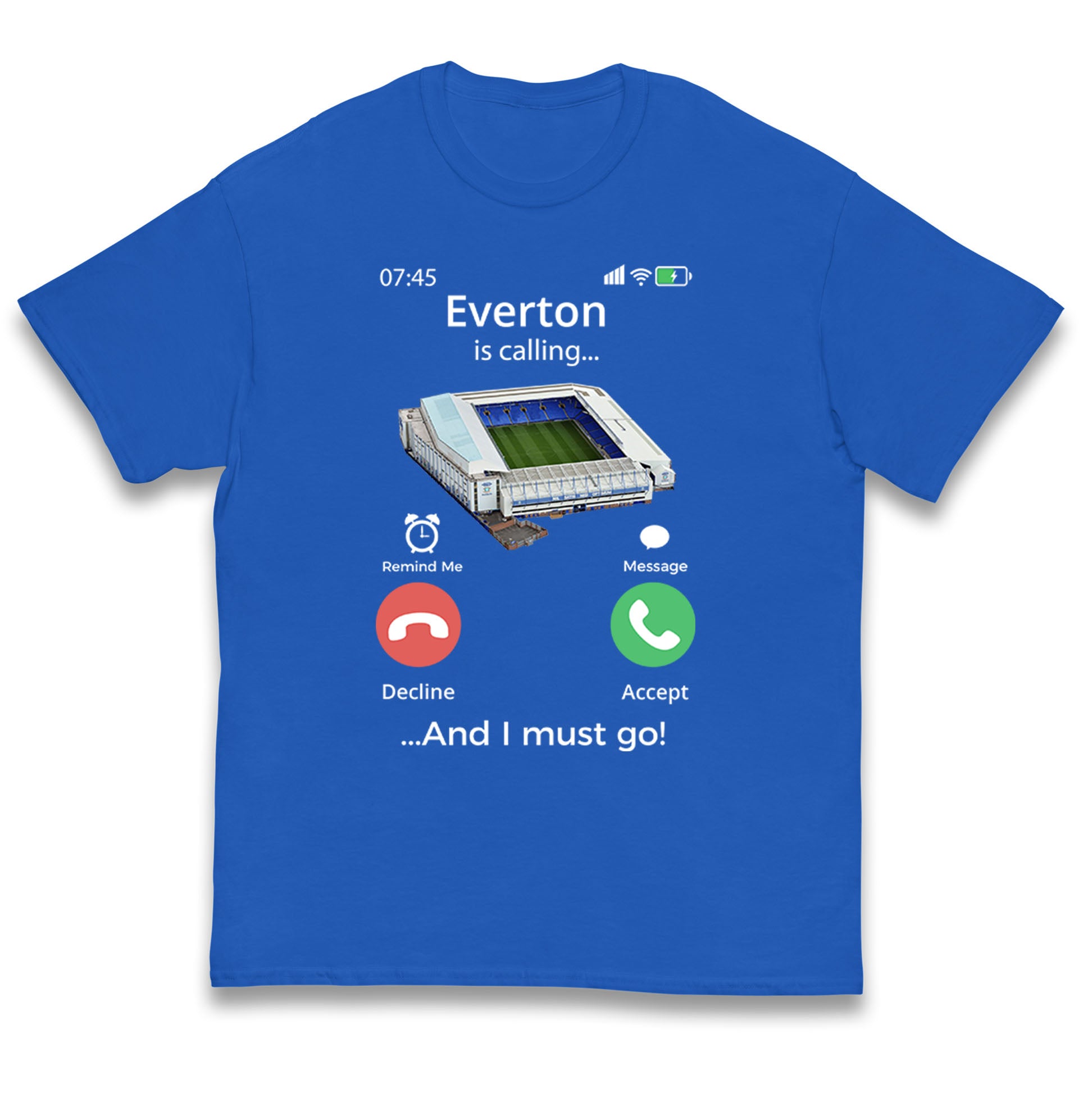 Everton Football Kids T Shirt Everton Is Calling Top 130