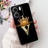 For OPPO A5x 4G Case CPH2725 Cover Luxury Crown Letters Soft Silicone Transparent Phone Cases For OPPO A5x Coque A 5x 2025 Funda