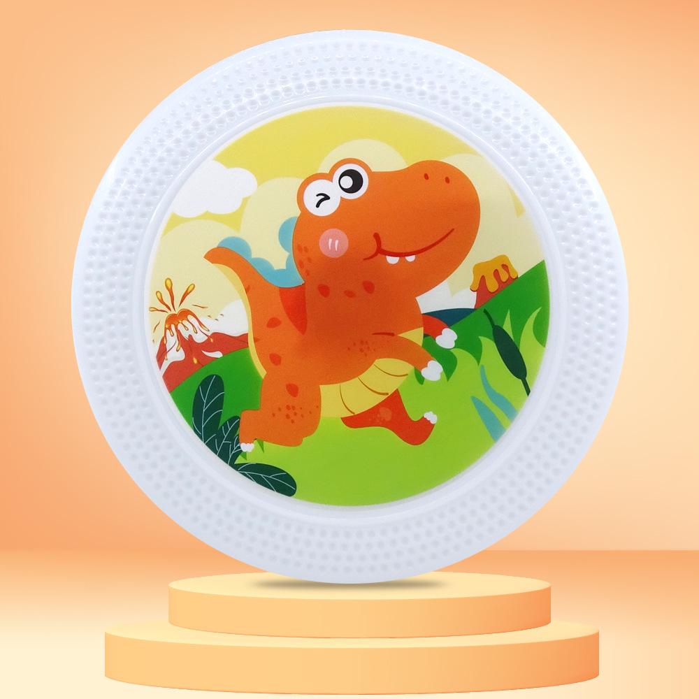Kids' Light-Up Soft PU Rubber Frisbee: Outdoor Flying Disc & Sensory Training Toy
