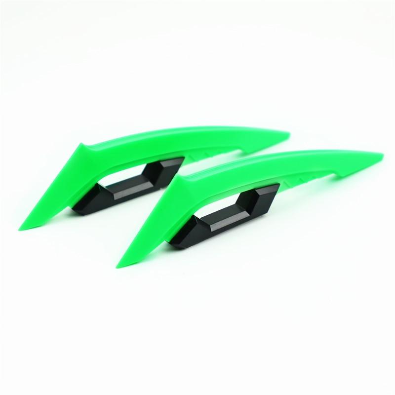 1 Pair Universal Motorcycle Winglet Aerodynamic Spoiler Dynamic Wing Decoration Sticker For Motorcycles E-bikes Scooters Etc