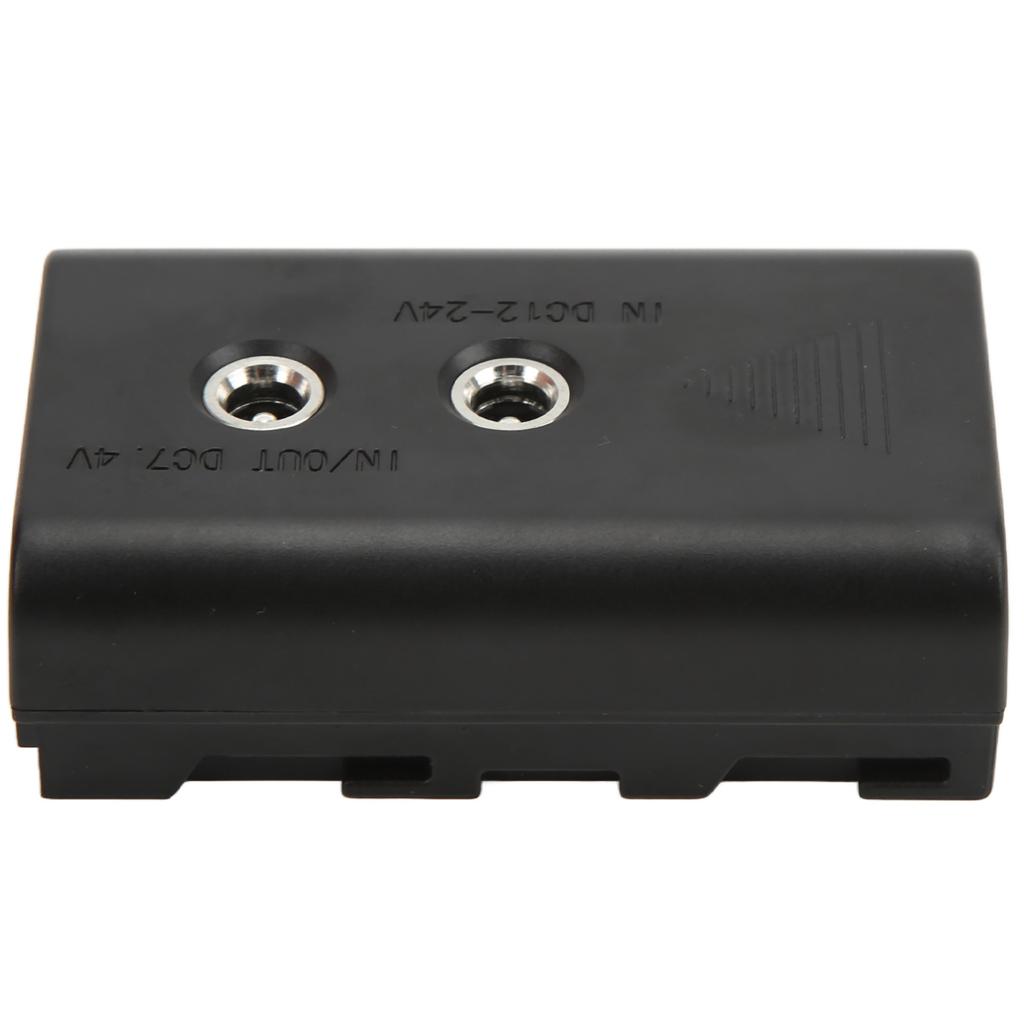 Dummy Battery with DC Elbow Cable Output 7.4V 3A for Sony NPF550 NPF570 NPF970 LED Light Monitor