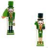 15Inch St. 'S Day Nutcracker Figurine Green Uniform Decorative Desktop Ornament for The Hanging of