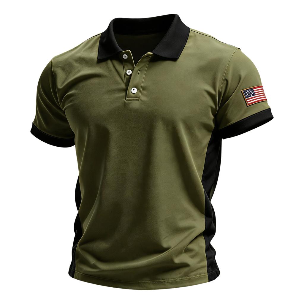 Men's Summer Print Short Sleeve Lapel Shirt Men's Casual Fashion Shirt