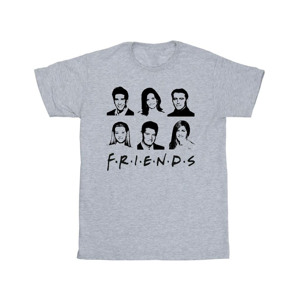Friends Boys Faces Logo T-Shirt