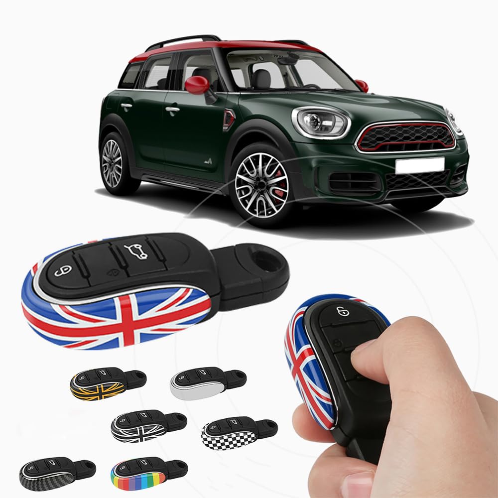 Cooper S Countryman F54F55F56F57F60 Key Shell Fob Key Cover Chain Rope Keychain Alloy Cooper Accessories (JCWUTYPECOVER)