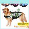 Camouflage Pet Life Jacket For Small Dogs Premium Polyester Safety Wear In Blue Camo