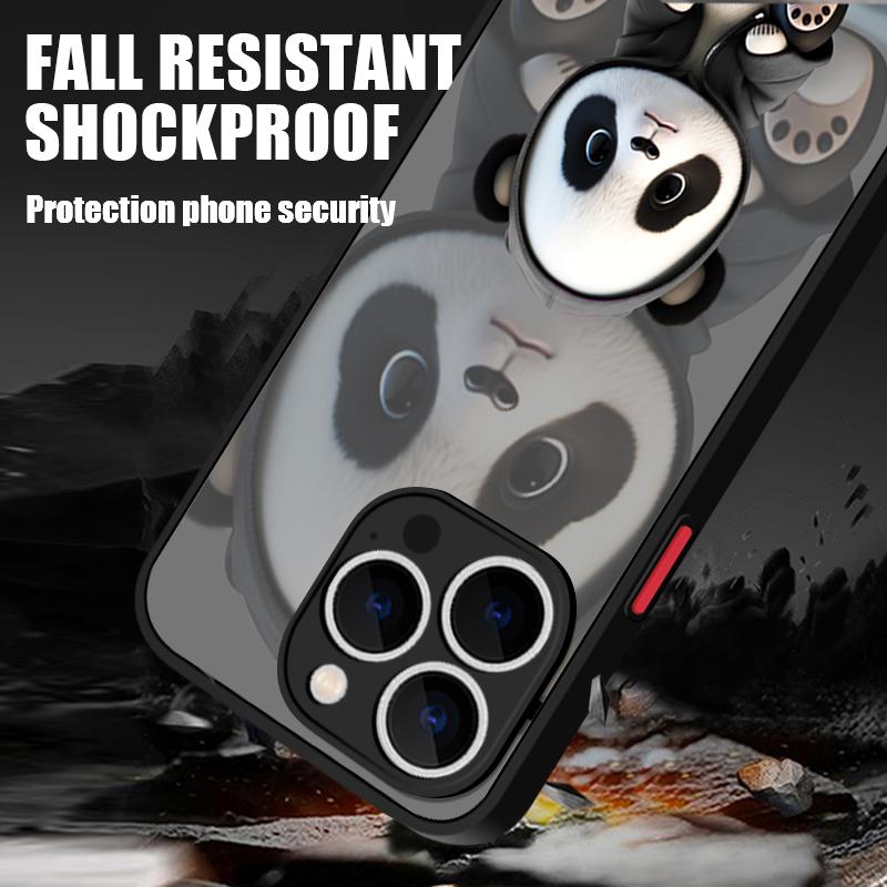 Magnetic For Magsafe Case For iPhone 17 Pro Max Lovely Cartoon Panda Cover For iPhone 16 Pro Max Funda iPhone 15 14 13 12 11 16E Air