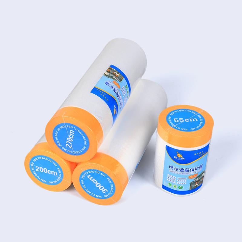 11/17M Disposable Dustproof Film Self-Adhesive Cabinets Furniture Dust Protection Films Plastic Home Wall Painting Dust Covers