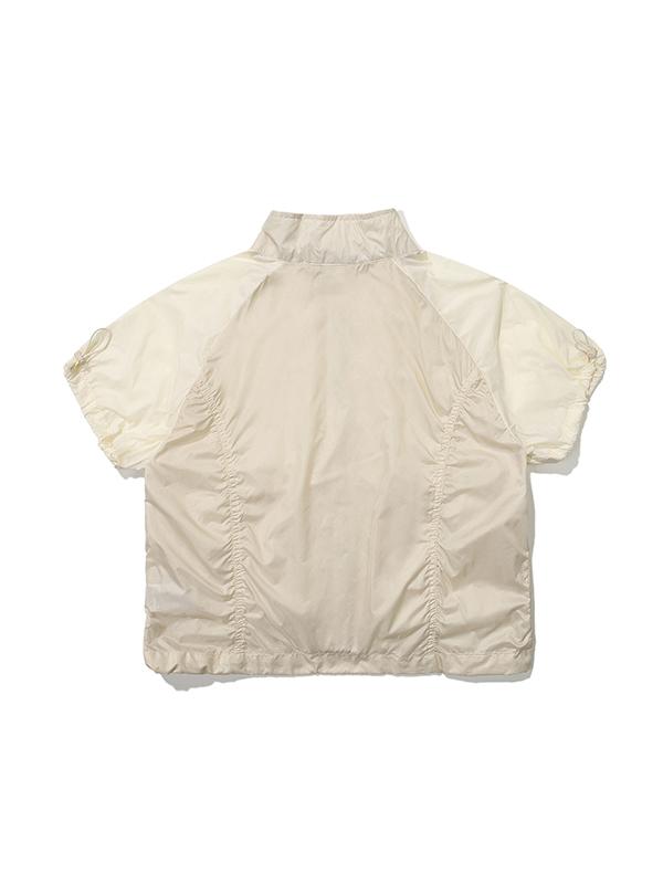 Bibissieoseu W Shirred Short Sleeve Jacket_Cream