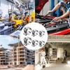 6Pcs Hose Clamp Metal Fastener Repair Clamps Tools Hardware Metal Steel T Bolt Exhaust Pipe Clips Easy to Install