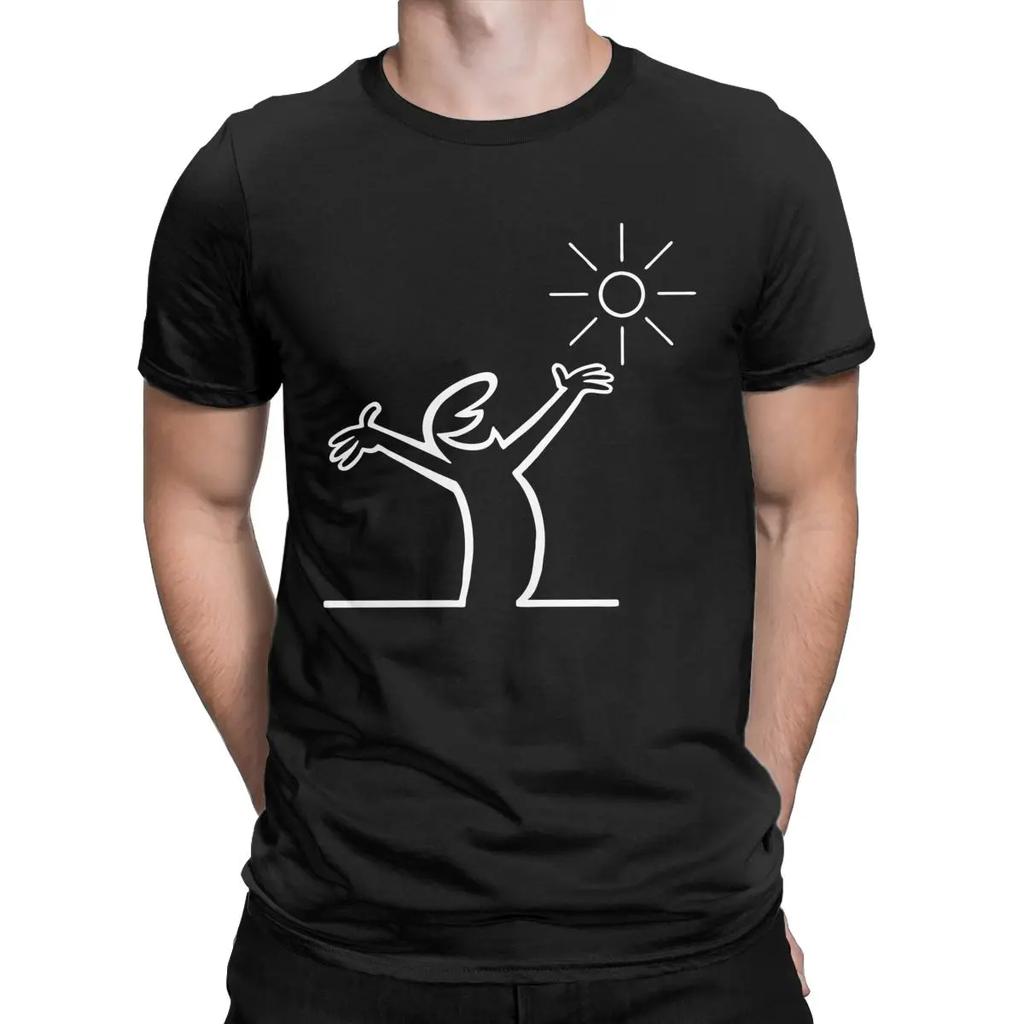 Summer Sun T-Shirts Men Round Neck T Shirt Short Sleeve Tees Tops Streetwear Shirt