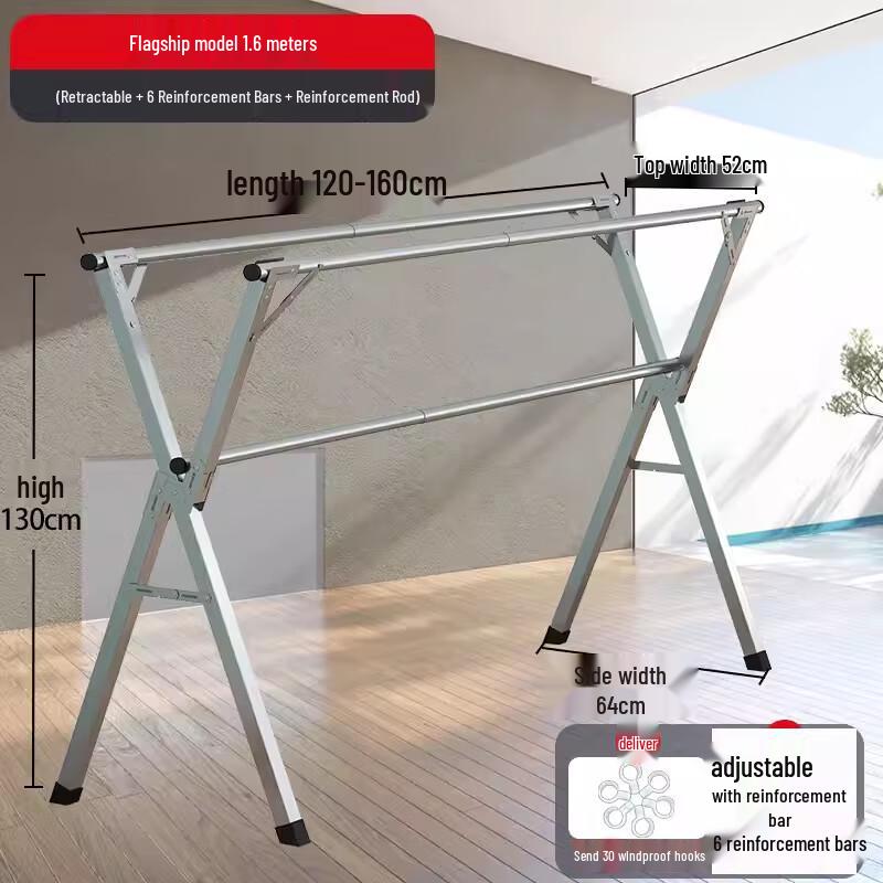 Changbaosen Stainless Steel Folding Retractable Laundry Drying Rack