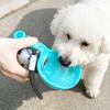 Tragbare Hundewasserball, 10 oz Edelstahl Haustier-Wasserflasche, Auslaufsichere Hundewasserflasche mit faltbarer Silikonschale für Outdoor-Spaziergänge, Reisen,