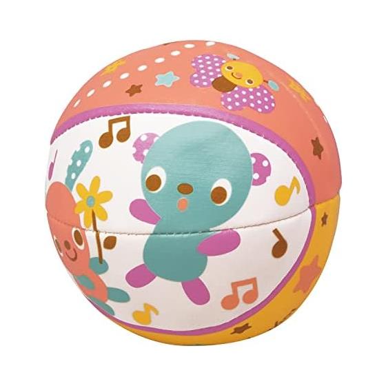 Toy Royal Fluffy Ball (Small) with Bell Makes a Sound (Doesn't Hurt When Hit / Soft) Colorful Animal Pattern (Large Ball / Indoor Play) Baby Baby