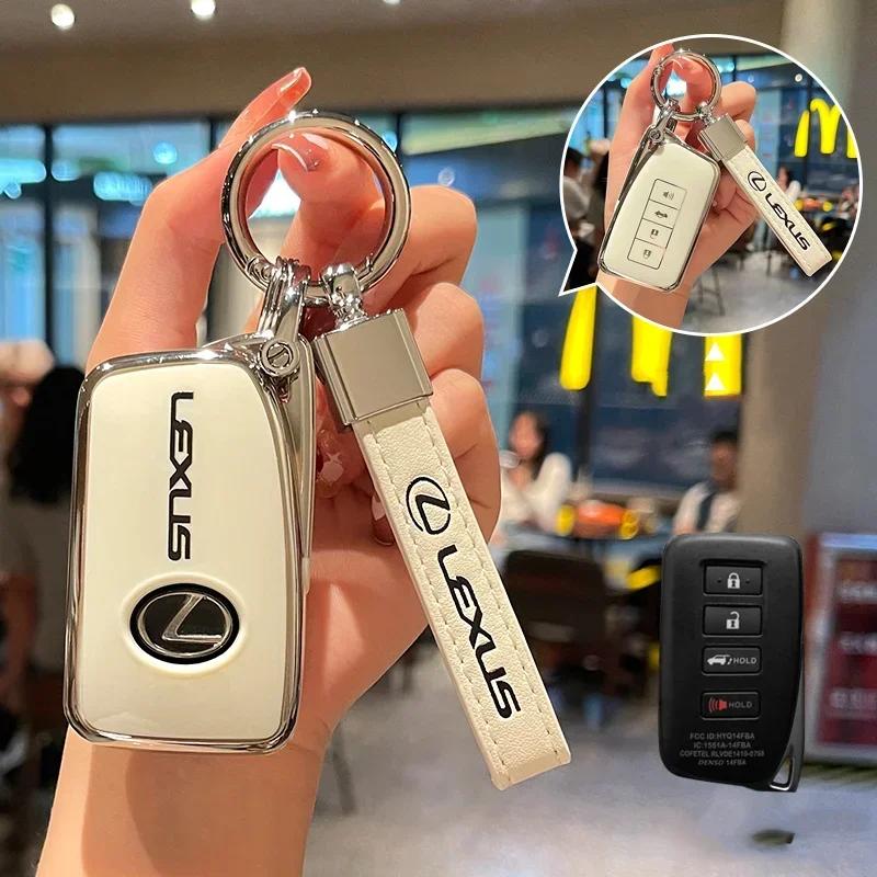 TPU Car Key Case Fashion Protective Keys Cover For Lexus 300h 350 NX RX GS 250 IS250 350 ES300h Long Leather Keychain Accessory