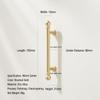 Electroplated Gold Drawer Pull Single-Hole Wardrobe Handle Furniture Hardware  for Cupboard